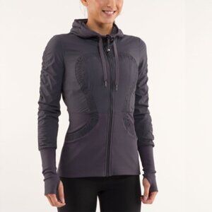 Lululemon Dance Studio Jacket Classic Gray Size 6 Women's Pockets LIKE NEW